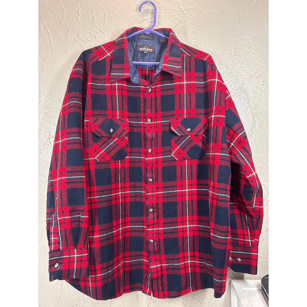 Northwest Territory Flannel Shirt Button‎ Up Long Sleeve Plaid Red Mens Sz 3XL
